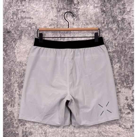 Ten Thousand Interval Shorts Small Mens Pull On Lined 7" Athletic In Stone Gray - Picture 2 of 6
